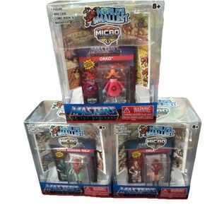 3 World's Smallest Micro Figures Comics Masters Of The Universe Teela Orko